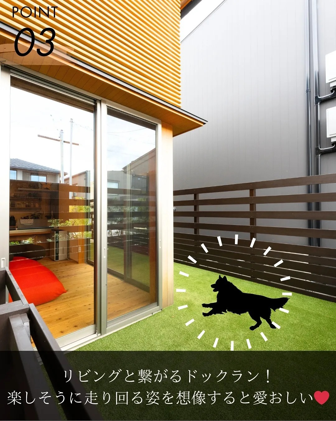 ドッグランが広がる