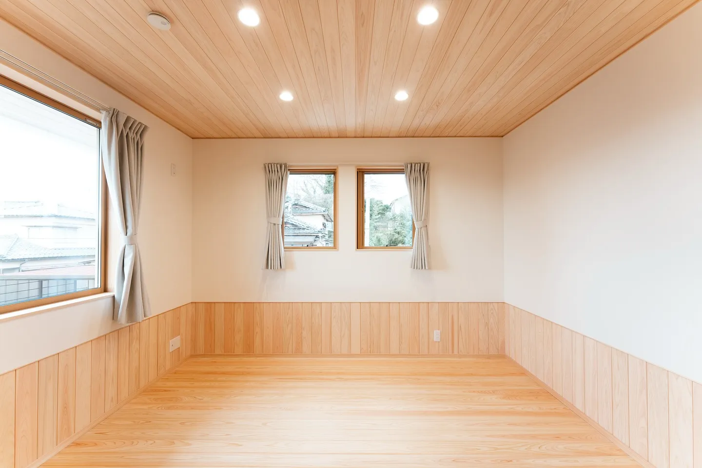 木の美しさと心地よさが調和した住空間。