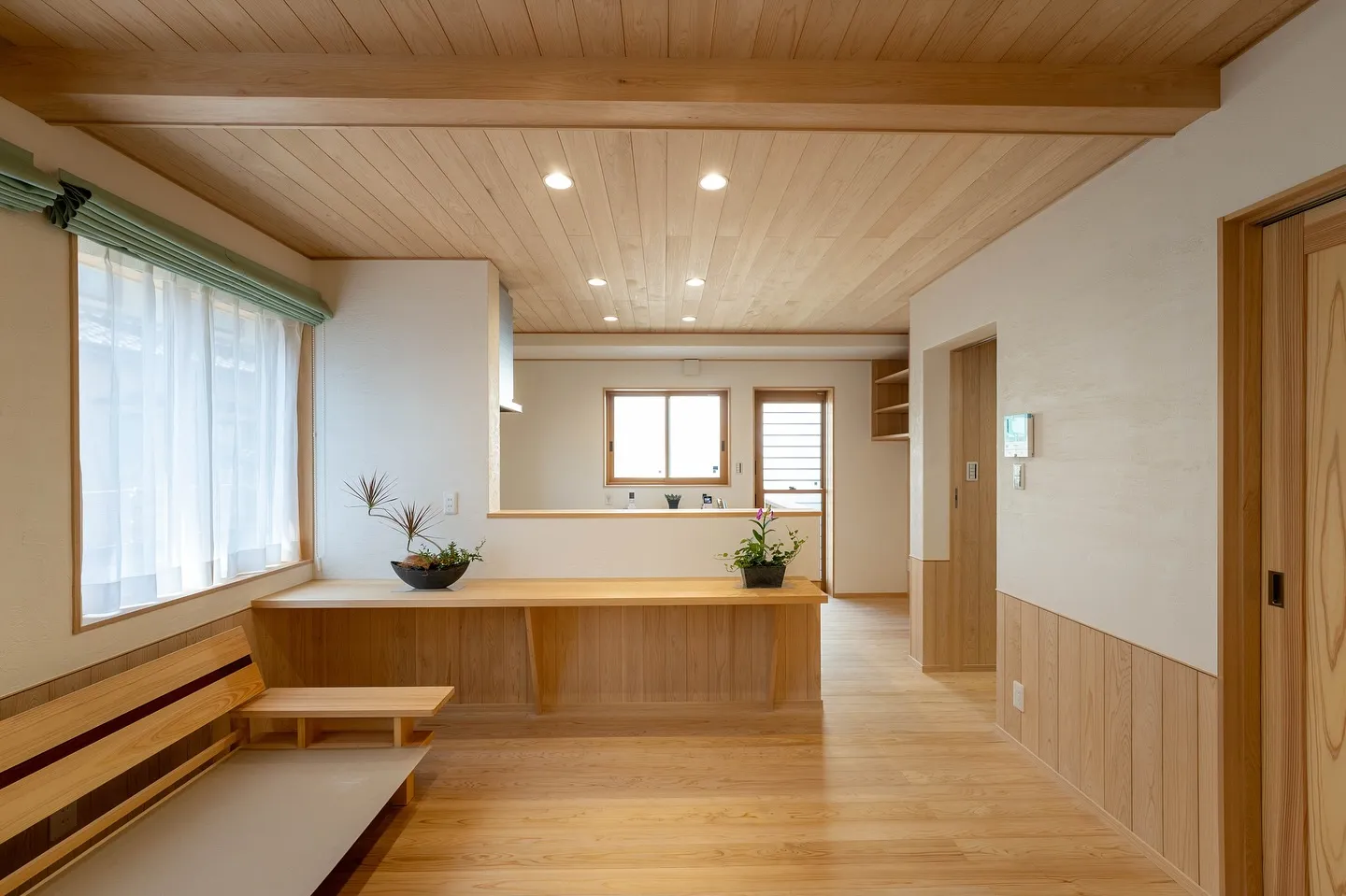 木の美しさと心地よさが調和した住空間。